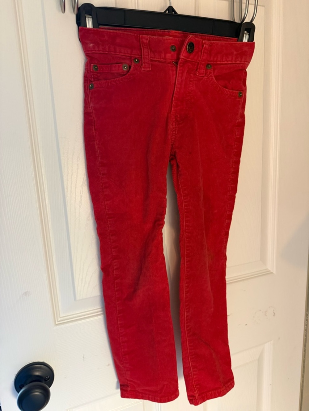 J. Crew Factory Crewcuts Boys Slim Corduroy Red Pants